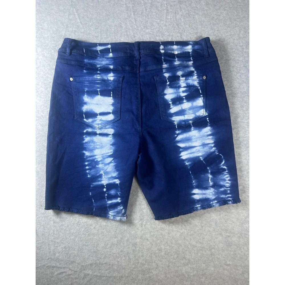 EST.‎ 1946 Denim Womens Shorts Tie Dye Blue Size 14